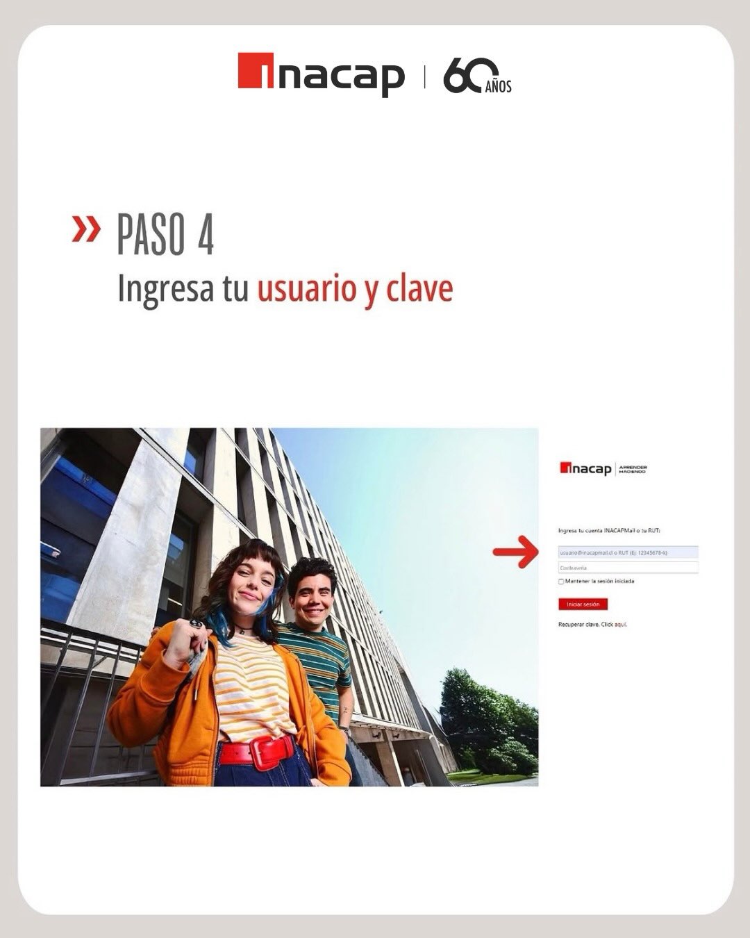 Paso 4 del proceso de matrícula